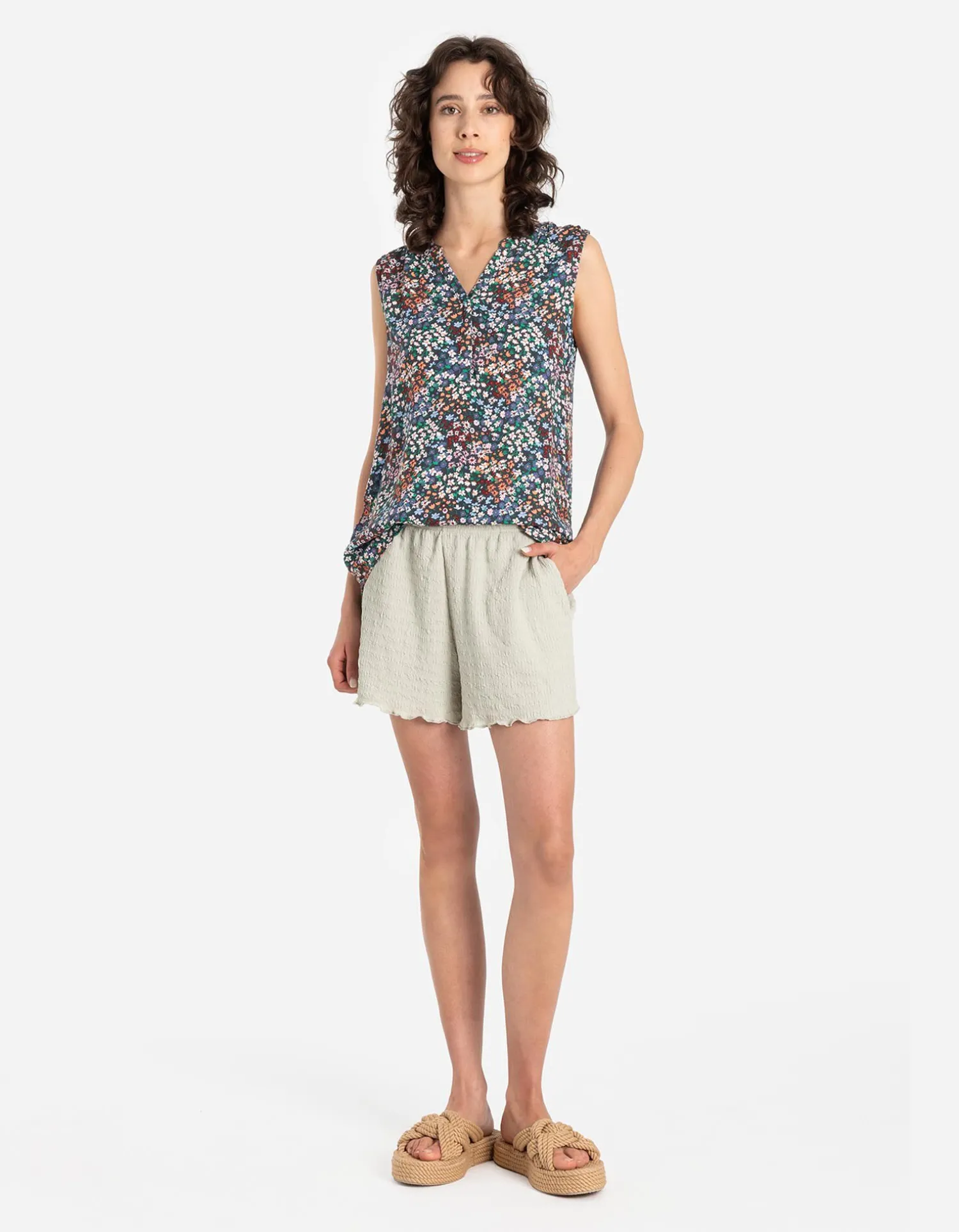 Page One Short - Geschulpte zoom - beige Best