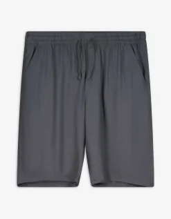 Jean Pascale Short - Linnenmix - donkerblauw Sale