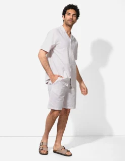 Takko Short - Strepen - beige New