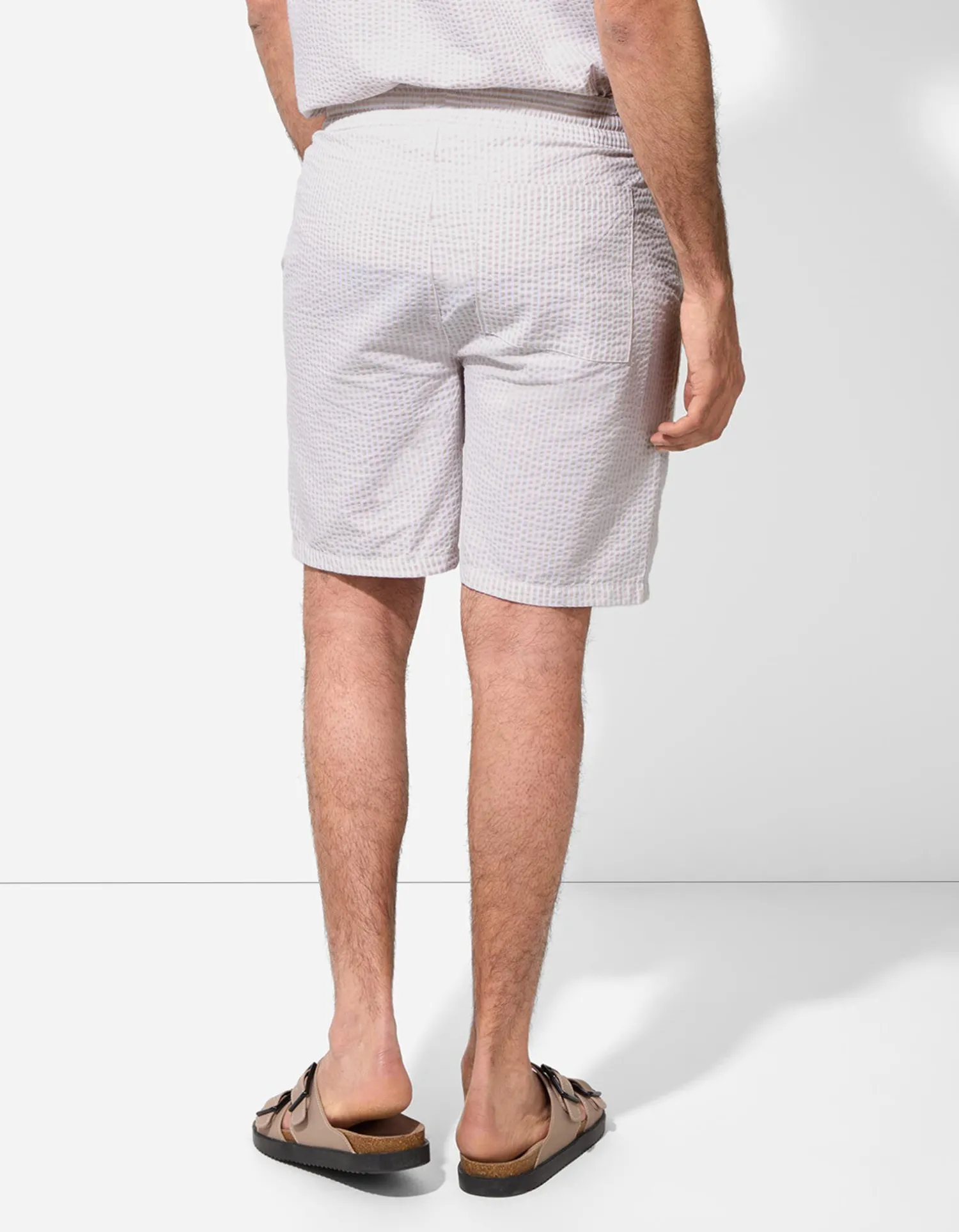 Takko Short - Strepen - beige New