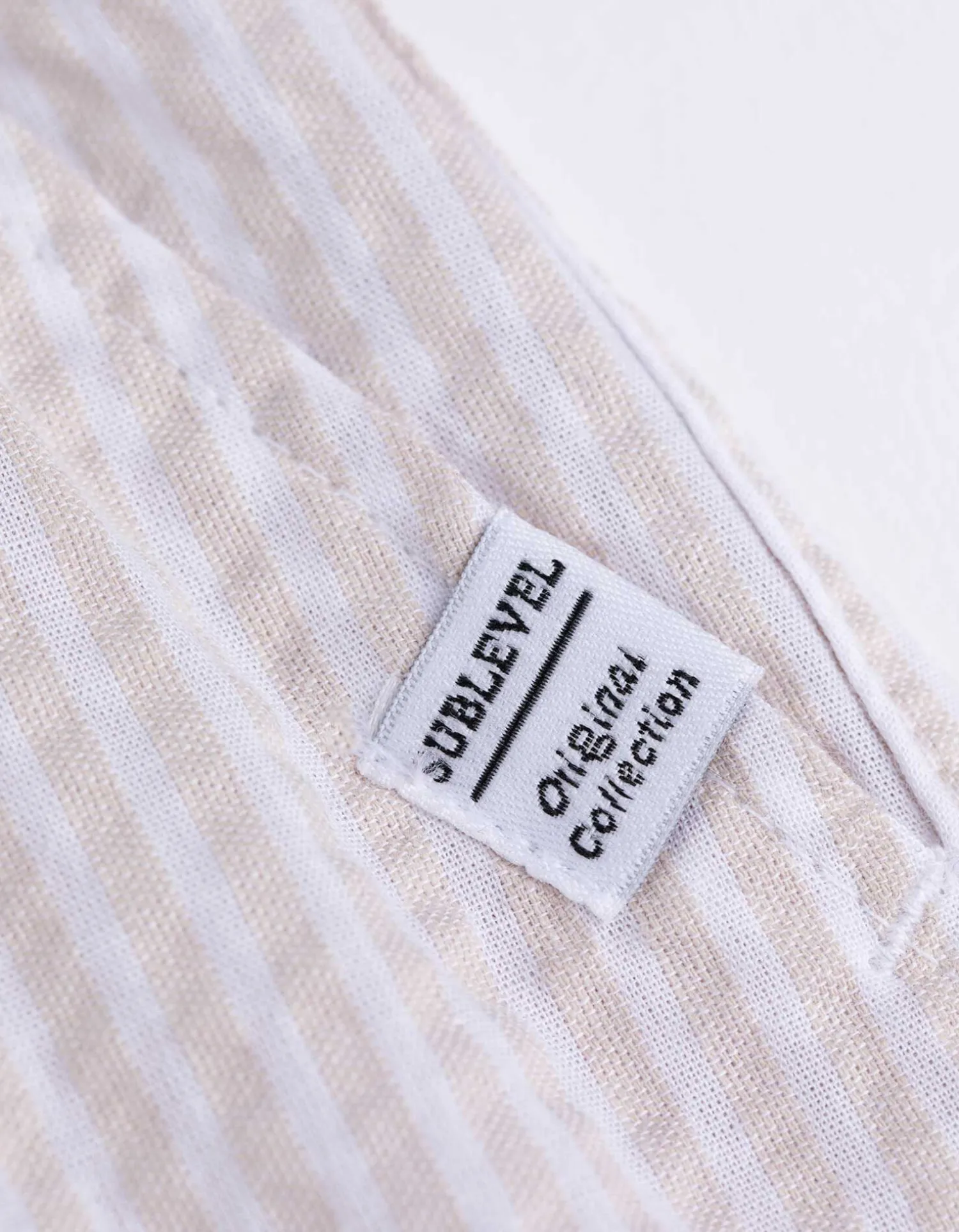 Takko Short - Strepen - beige New