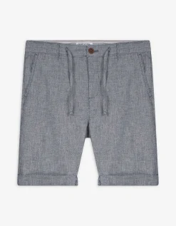 Takko Short - Vaste pijpomslag - donkerblauw Outlet