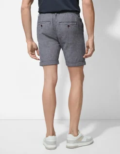 Takko Short - Vaste pijpomslag - donkerblauw Outlet