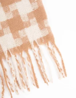 Accessories Sjaal - Franjes aan de zomen - beige New