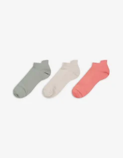 women Sneakersokken - Set van 3 lichtrood Outlet
