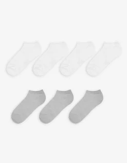 women Sneakersokken - Set van 7 wit New