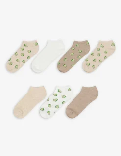 women Sneakersokken - Set van 7 beige Outlet