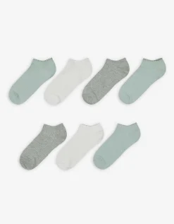 women Sneakersokken - Set van 7 turkoois Best