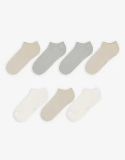 women Sneakersokken - Set van 7 beige Hot