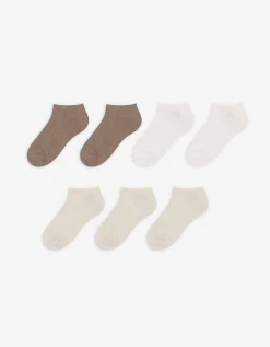 women Sneakersokken - Set van 7 wit Sale