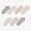 women Sneakersokken - Set van 7 roze Discount