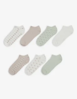 women Sneakersokken - Set van 7 wit Online