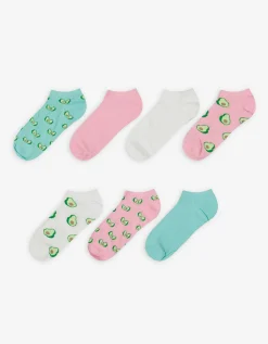 women Sneakersokken - Set van 7 pink New