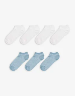 women Sneakersokken - Set van 7 wit Discount