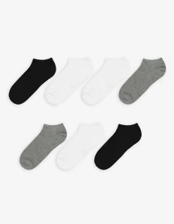 women Sneakersokken - Set van 7 wit Fashion