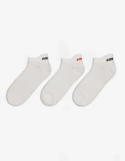 men Sneakersokken - Set van 3 wit Discount