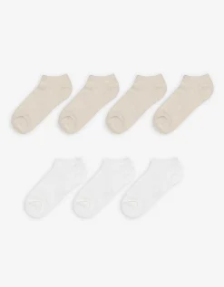 women Sneakersokken - Set van 7 wit Best