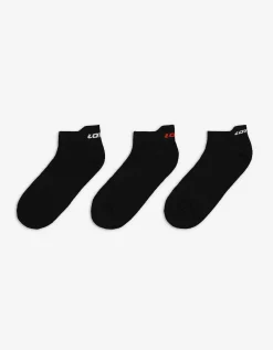 men Sneakersokken - Set van 3 zwart Hot