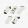 boys Sneakersokken - Set van 5 wit Clearance