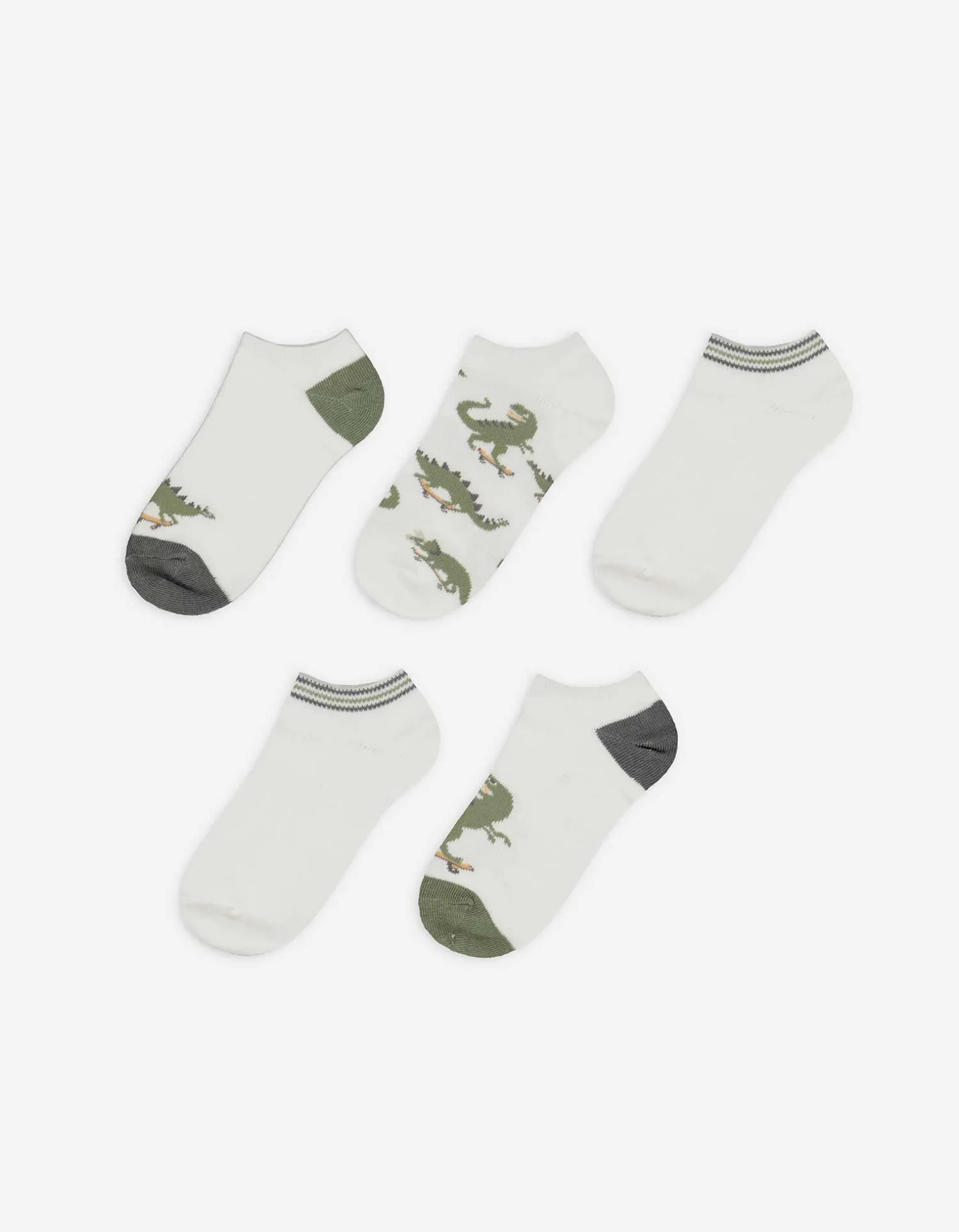 boys Sneakersokken - Set van 5 wit Clearance