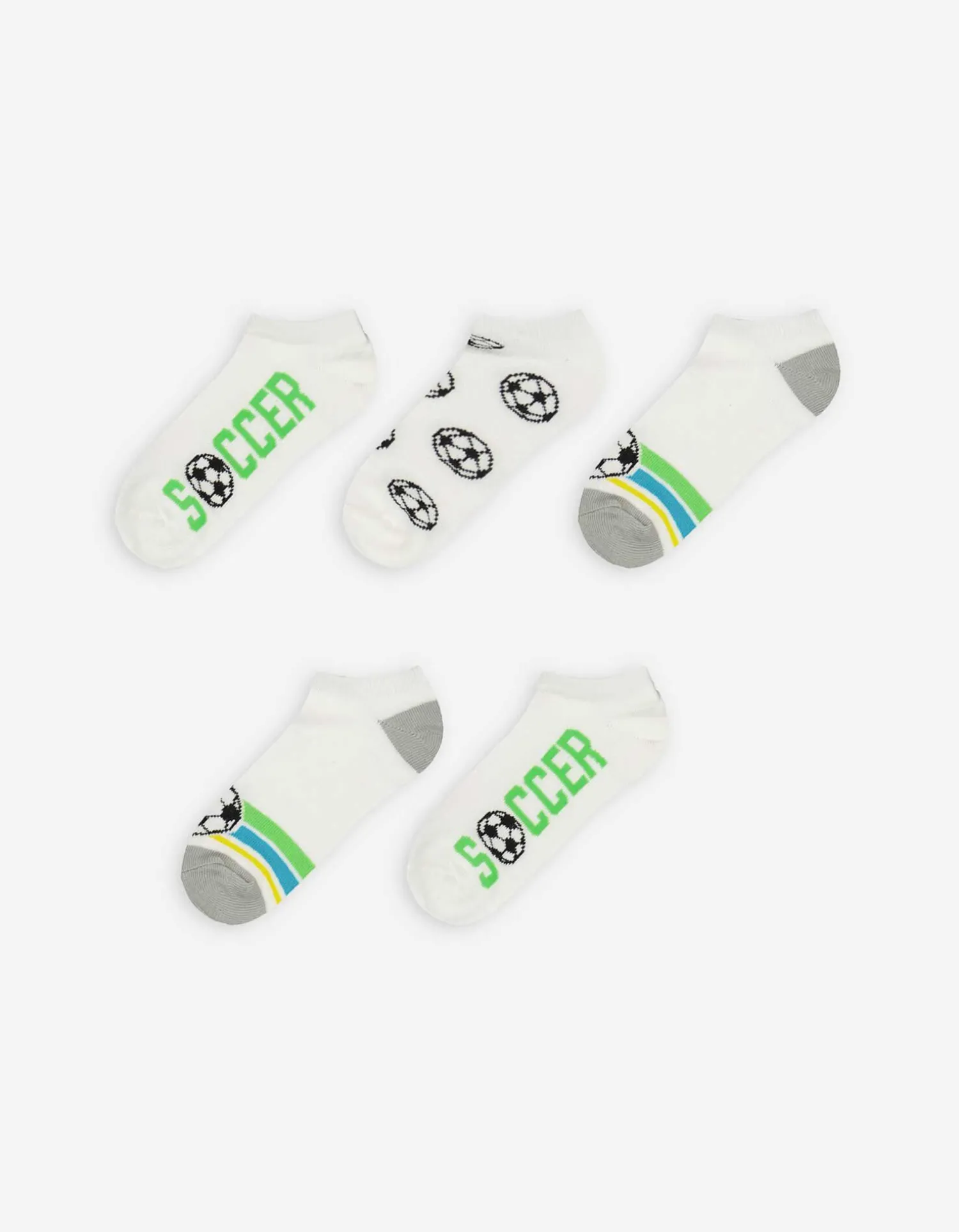 boys Sneakersokken - Set van 5 wit Best