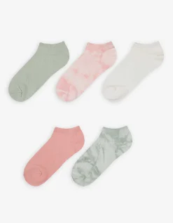 Girls Sneakersokken - Set van 5 oranje Sale