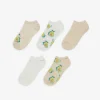 Girls Sneakersokken - Set van 5 wit Discount