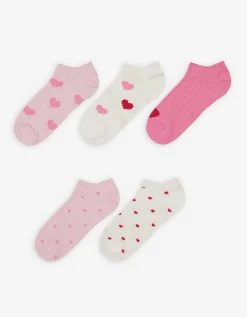 women Sneakersokken - Set van 7 wit Online