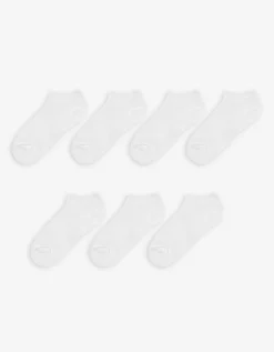 Girls Sneakersokken - Set van 7 wit Sale