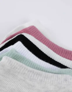 women Sneakersokken - Set van 7 wit Sale