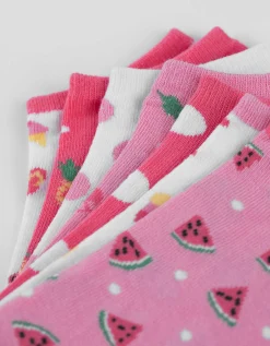 women Sneakersokken - Set van 7 pink Clearance