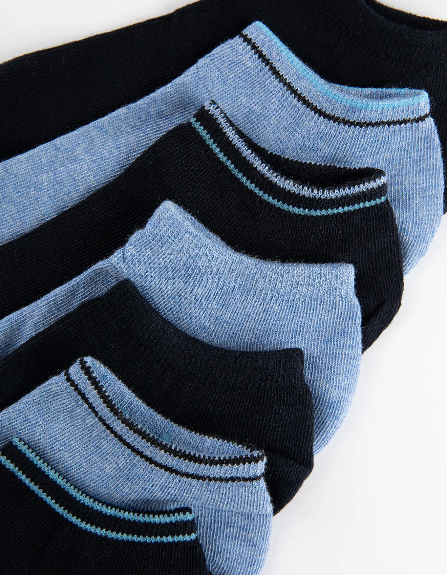 men Sneakersokken - Set van 7 donkerblauw New