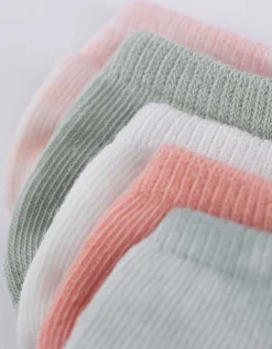 Girls Sneakersokken - Set van 5 oranje Sale