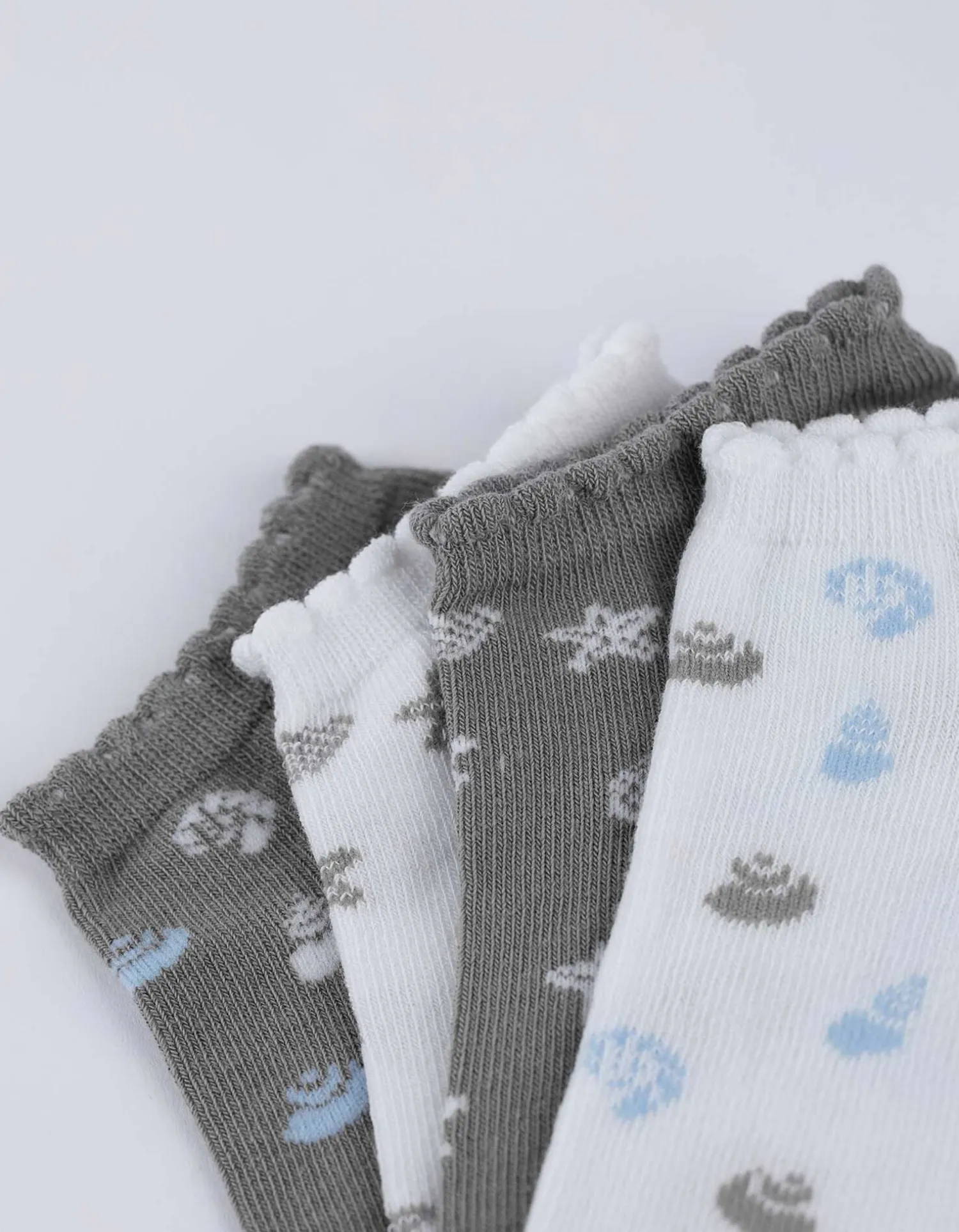 women Sneakersokken - Set van 7 wit Discount