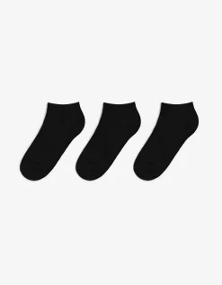 men Sneakersokken - Set van 3 - zwart Outlet