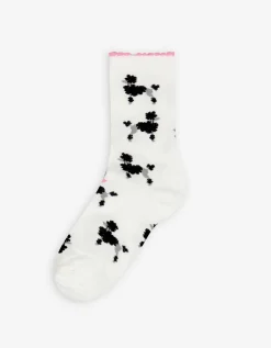 men Sokken - Dierenprint - wit Sale