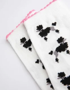 men Sokken - Dierenprint - wit Sale