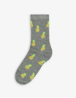 men Sokken - Print all-over - grijs Hot