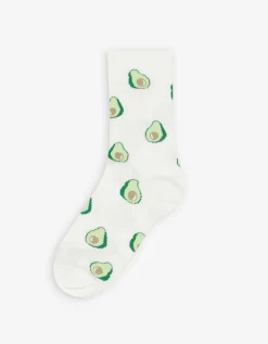 men Sokken - Print all-over - wit Discount