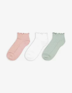 women Sokken - Set van 3 wit Fashion