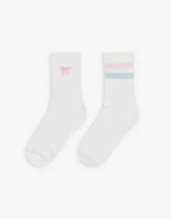 women Sokken - Set van 2 wit Clearance