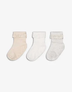 Dopodopo mini Sokken - Set van 3 beige Online