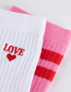 women Sokken - Set van 2 wit Sale