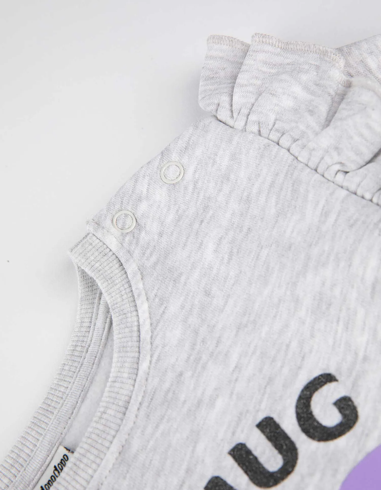 Dopodopo mini Sweatshirt - Glitterprint - lichtgrijs Online