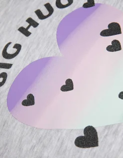 Dopodopo mini Sweatshirt - Glitterprint - lichtgrijs Online