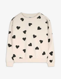 Dopodopo girls Sweatshirt - Motief all-over - beige Discount