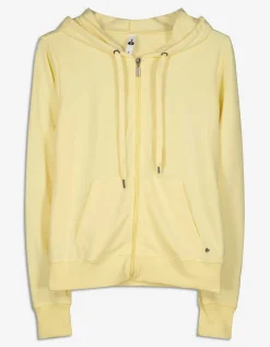 Ever Me Sweatvest - Capuchon met tunnelkoord - lichtgeel Sale