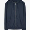 Jean Pascale Sweatvest - Capuchon met tunnelkoord - donkerblauw Best