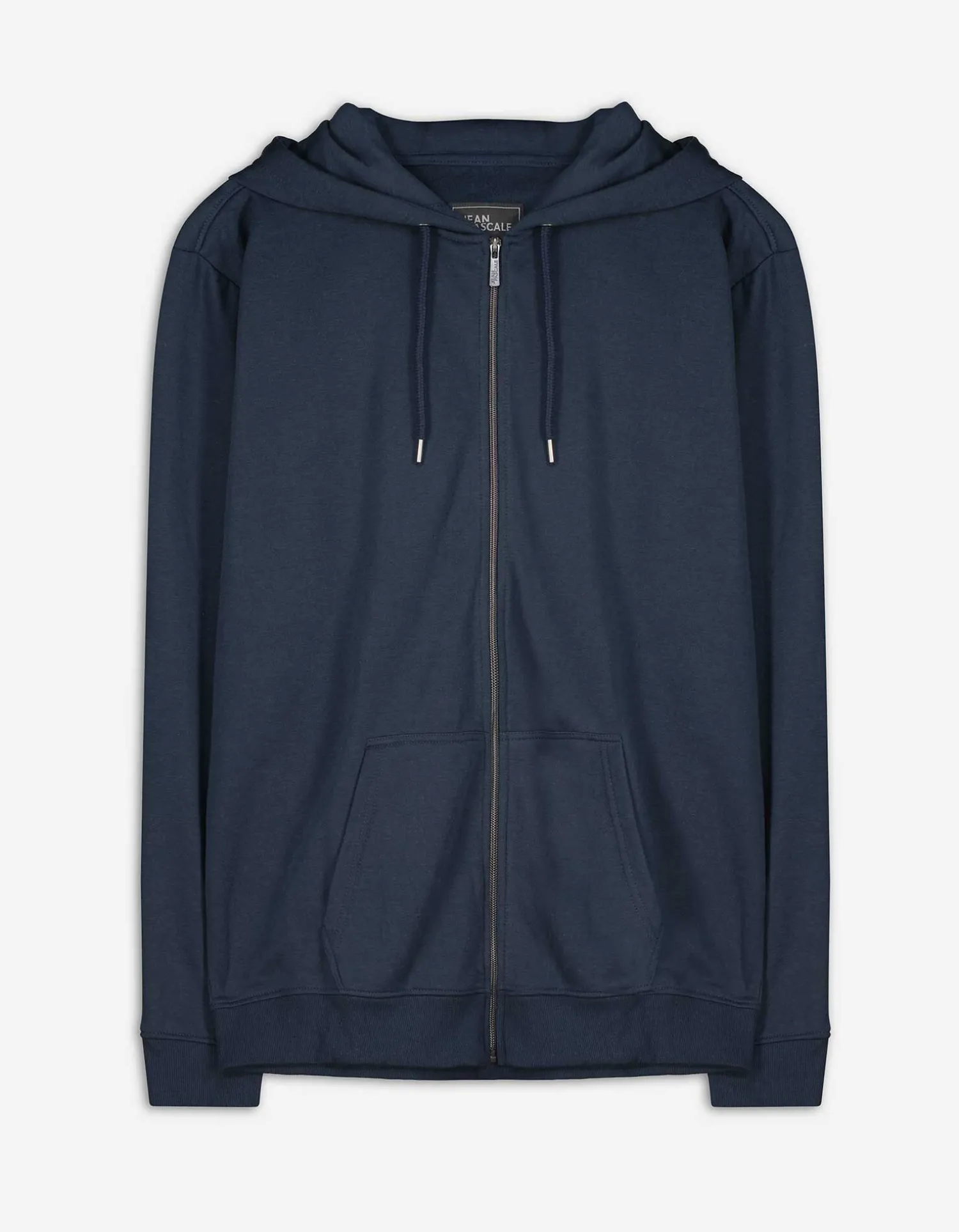 Jean Pascale Sweatvest - Capuchon met tunnelkoord - donkerblauw Best