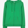 Ever Me Sweatvest - Capuchon met tunnelkoord - groen Hot
